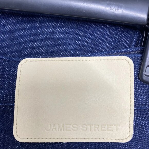 James Street Men’s Pinstripe Track Denim Jeans Size 32x29 Medium Blue - Picture 2 of 10